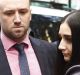 SYDNEY, AUSTRALIA - OCTOBER 14: Late cricketer Phil Hughes brother and sister Jason and Megan leave Downing Centre after ...