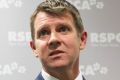 NSW Premier Mike Baird, right, joined by Deputy Premier Troy Grant, left, and RSPCA chief executive Steven Coleman, ...