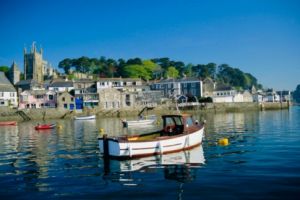 Fowey’s waterfront, as colourful as any Italian village.