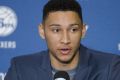 Sidelined: Philadelphia 76er Ben Simmons.