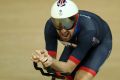 Bradley Wiggins on his way to gold at the Rio Olympics.