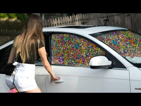 1 MILLION ORBEEZ IN GIRLFRIEND'S CAR PRANK!