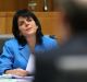 Liberal MP Julia Banks during the bank hearings at Parliament House in Canberra.