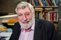 Professor Desmond Ball, in his office at the Australian National University in 2013.