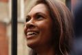 Gina Miller a founder of investment management group SCM Private, waits before going in the High Court for the start of ...