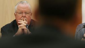 Senator Barry O'Sullivan and Senator Linda Reynolds question Solicitor-General Justin Gleeson.