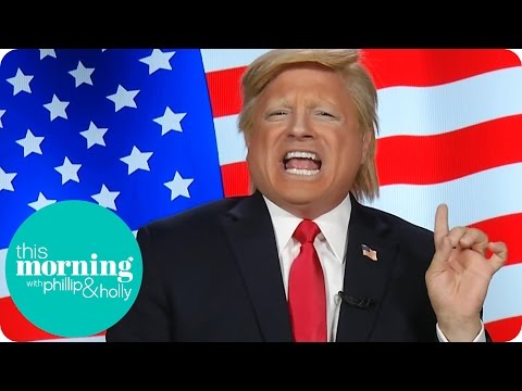 Donald Trump Impersonator Insults Hillary Clinton And Hits On Holly! | This Morning