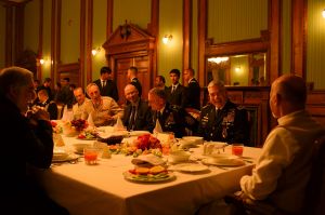 General John Campbell (second from right), commander of the international Resolute Support mission and US forces in ...