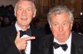 Michael Palin (left) and Terry Jones arrive for the 25th British Academy Cymru Awards.