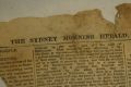 The fragment of the Sydney Morning Herald, from January 26, 1883, found inside the sunfish.