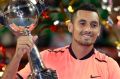 Nick Kyrgios collects his third tour trophy of the year in Japan.