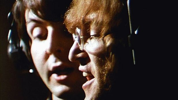 Paul McCartney and John Lennon in 1968.