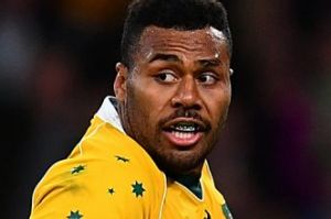 Samu Kerevi helped steer the Wallabies to victory.