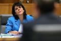 Liberal MP Julia Banks during the bank hearings at Parliament House in Canberra.