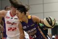 Leading light: Melbourne's Alice Kunek top scored for the Boomers with 21 points against Adelaide Lightning.