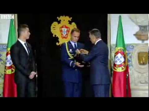 Cristiano Ronaldo receives the Order of Prince Henry