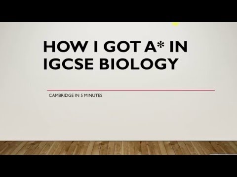 How to achieve A* in IGCSE biology