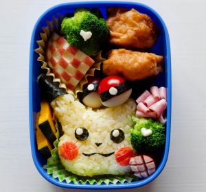 Saori Inokuchi's bento box from a class in Tokyo on preparing school lunches. 