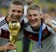 Champions: Germany lifted the Jules Rimet trophy in Brazil.