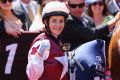 Jockey Michelle Payne after winning the Melbourne Cup.