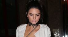 Kendall Jenner arrives at 'Kinugawa' a japanese restaurant on October 1, 2016 in Paris, France. 