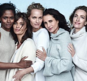 Karen Alexander, Helena Christensen, Amber Valletta, Andie MacDowell and Tatjana Patitz.