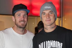 Friends: Dane Swan and Dustin Martin.