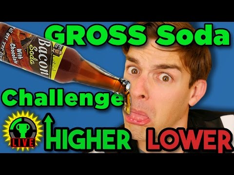 Higher or Lower REMATCH! - Gross Soda Challenge