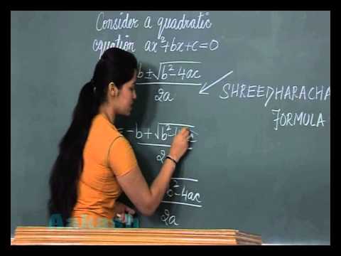 Class 10th-Maths Online Video Lectures-Quadratic Equations