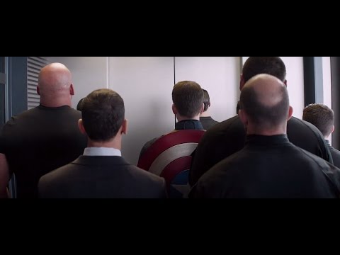 Captain America 2 - Elevator scene ( HD )