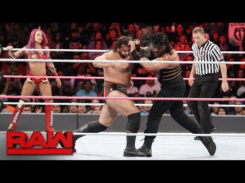 Roman Reigns & Sasha Banks vs. Rusev & Charlotte - Mixed Tag Team Match: Raw, Oct. 10, 2016