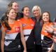 Top picks: GWS recruits (from left) Kate Stanton, Maddy Collier, Ashleigh Guest, Erin McKinnon, Nicola Barr, Renee ...