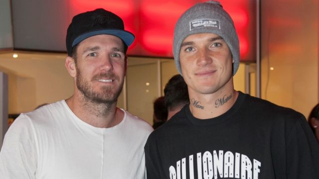 Friends: Dane Swan and Dustin Martin.