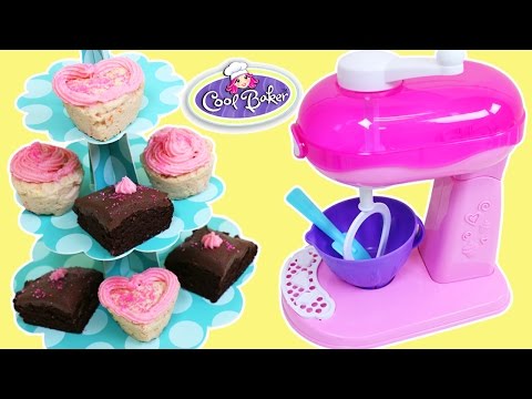 Cool Baker Magic Mixer Cupcakes and Brownies Frosting Dessert Maker Playset Fast & Easy No Baking!