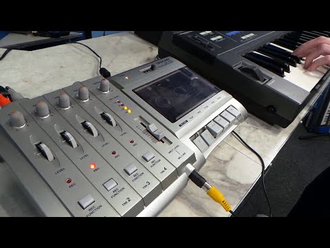 How oldschool multi-track recording works.  Tascam 4-track