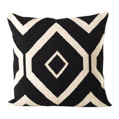 Black & White Geometric Cushion - Decorative Cushions