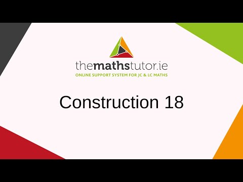 Construction 18. Angle of 60⁰ without using a protractor or set square