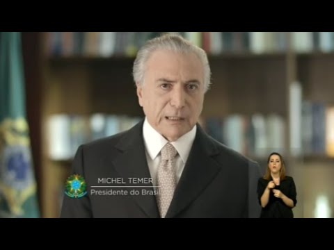 Michel Temer primeiro pronunciamento como presidente efetivo do Brasil 31/08/2016