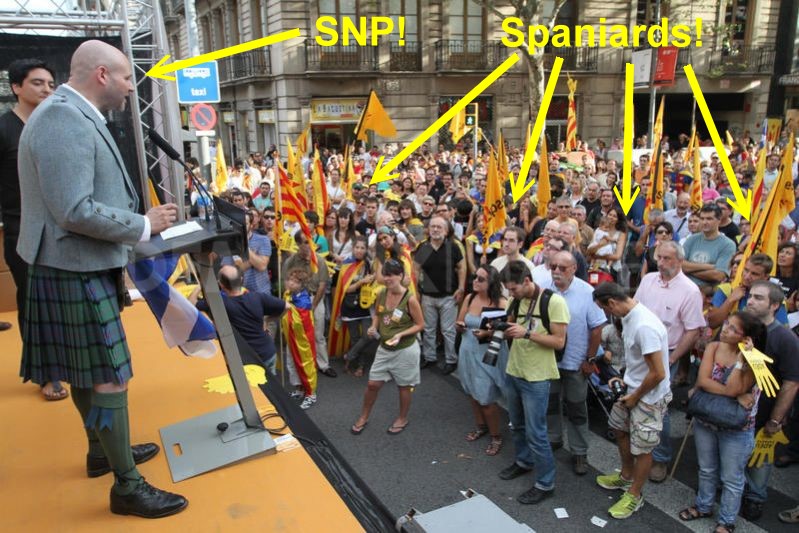 Catalonian Independence Movement an SNP front, claims BT