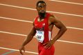 American track star Tyson Gay.