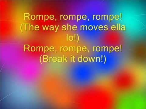 Daddy Yankee-Rompe lyrics