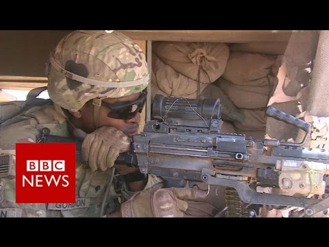 Inside US camp close to IS-held Mosul - BBC News