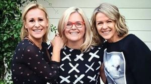 Body Image Movement founder Taryn Brumfitt (C) with Business Chicks CEO Emma Isaacs (L) and Lorna Jane Clarkson (R).