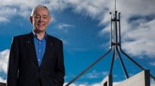 Family First senator Bob Day outside Parliament House.