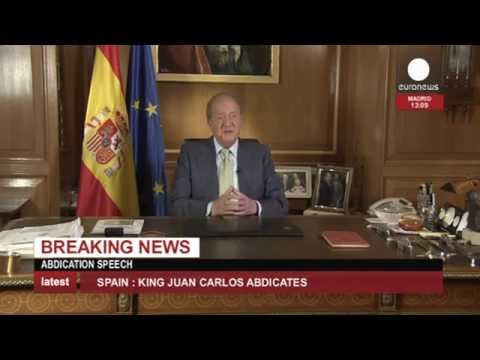 Spain King Juan Carlos abdication speech (recorded live feed)