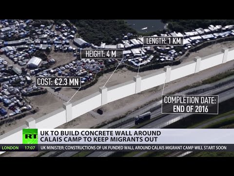 UK to build €2.3mn concrete wall around Calais camp to keep migrants out