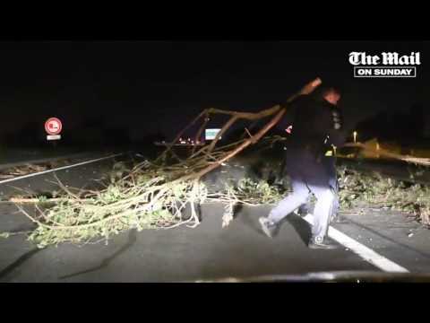 Migrants brazenly try to board truck at barricade in Calais