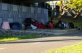 Rough sleepers have been camping out underneath the Go Between Bridge for weeks.