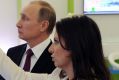 Russian President Vladimir Putin and RT's Editor-in-chief Margarita Simonyan in Moscow, Russia.