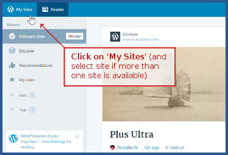 wordpress.com - My Sites
